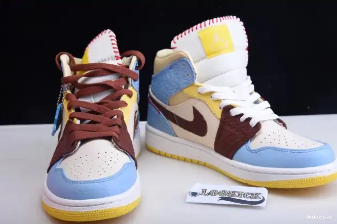 One Kick Jordan Rouge Maison CU2803-200 Fearless Mid SE x Air 1 Chateau 0627